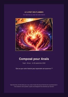 Aperçu de la couverture du Livret des flammes